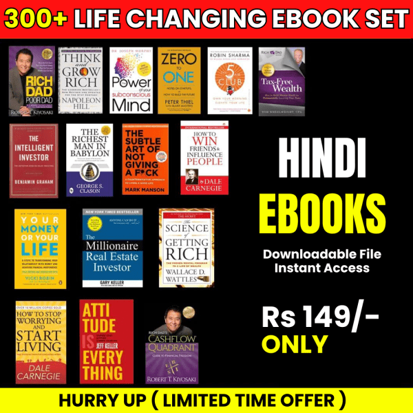 300+ Lifechanging Ebooks (Hindi)